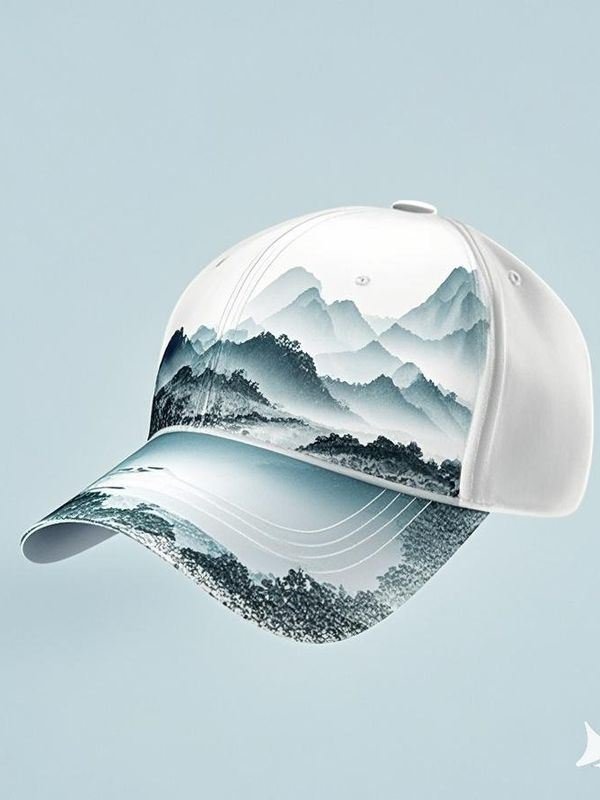 山水畫 – 白帽 A2